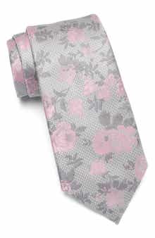 Michael Kors Cassis Floral Satin Tie