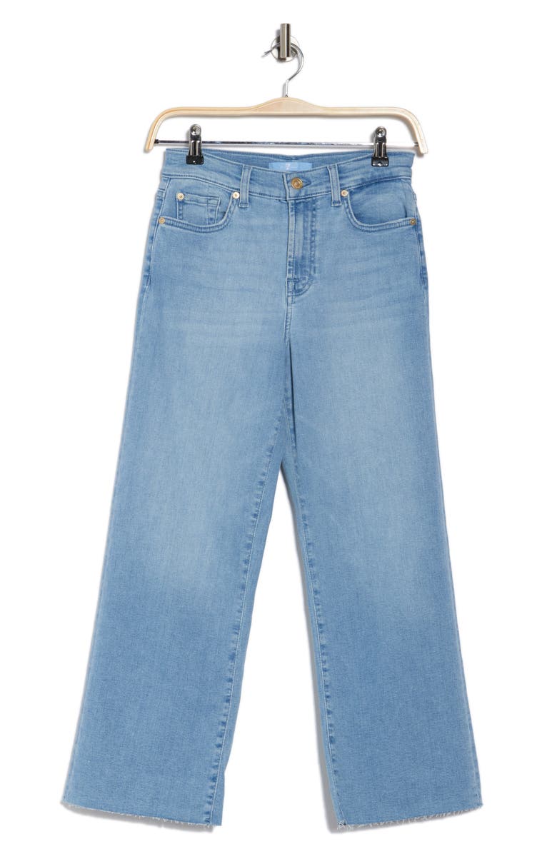 7 For All Mankind Alexa Raw Hem Ankle Crop Jeans, Alternate, color, 