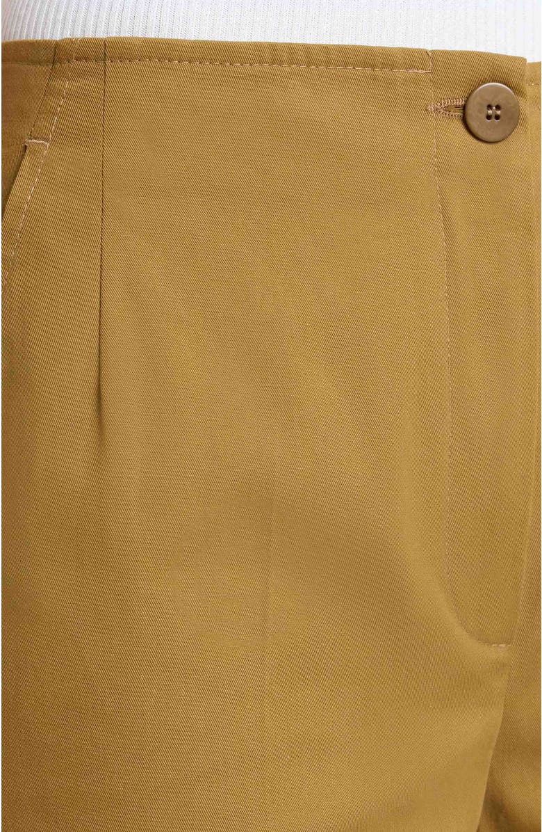 Santorelli LILY Wide Leg Pants with Slanted Side Pockets in Stretch Cotton, Alternate, color, 