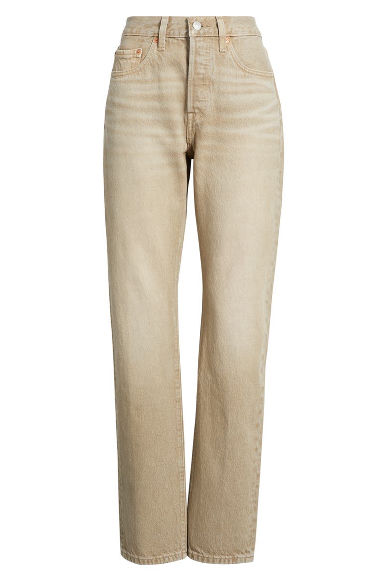 501® High Waist Straight Leg Jeans, Alternate, color, CHIPPED WINTER TWIG
