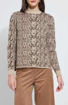 Declan Mock Neck Jacquard Sweater