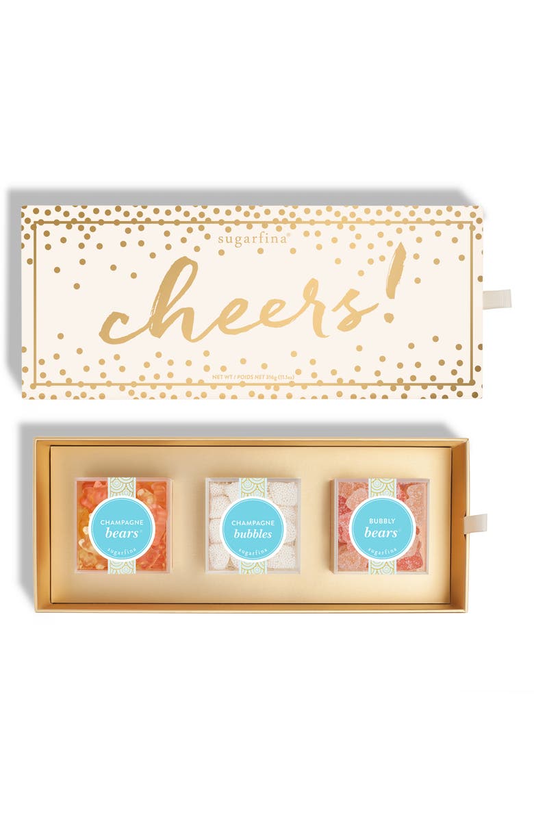 sugarfina Cheers 3-Piece Candy Bento Box, Main, color,