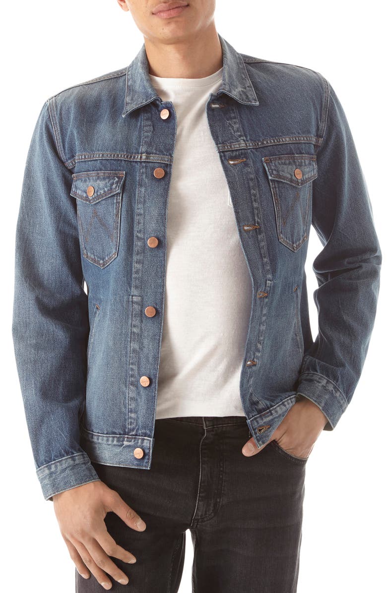 Wrangler Cotton & Hemp Denim Jacket, Main, color,