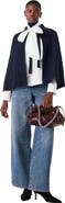 maje Cropped cape cardigan