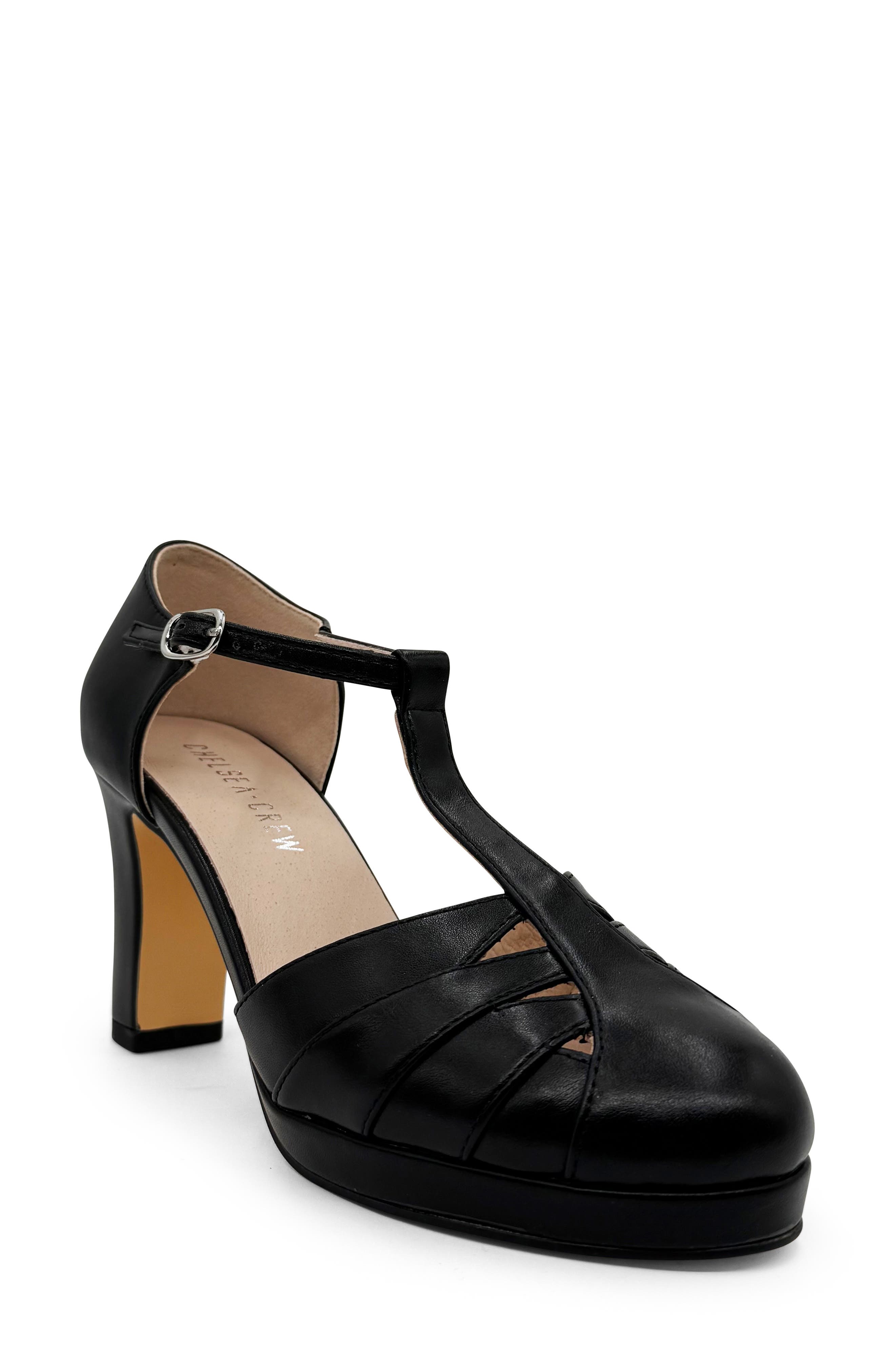 CHELSEA CREW Francine T-Strap Pump, Main, color, 