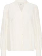 ICHI Ihjula Long Sleeve Button-Up Knit Top