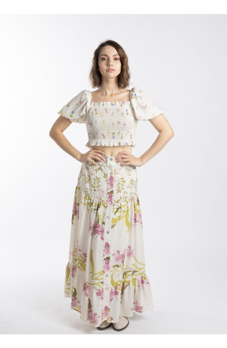 Le Fafo Reefa Set Top &  Skirt, Alternate, color, Beige