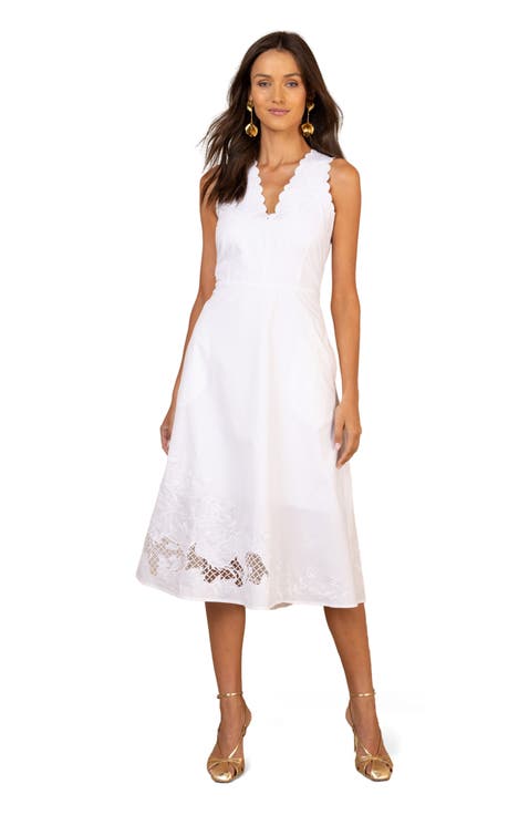Bethia Embroidered Midi Dress