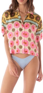 Maaji Octavia Crop Cover-Up Shirt