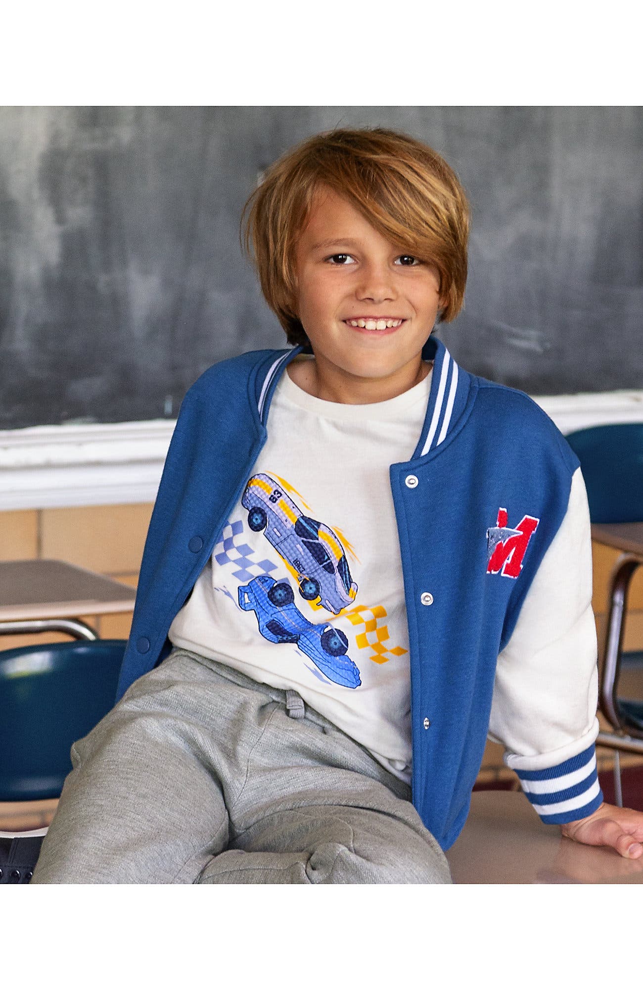 Lands' End Boys Long Sleeve Graphic Tee | Nordstrom