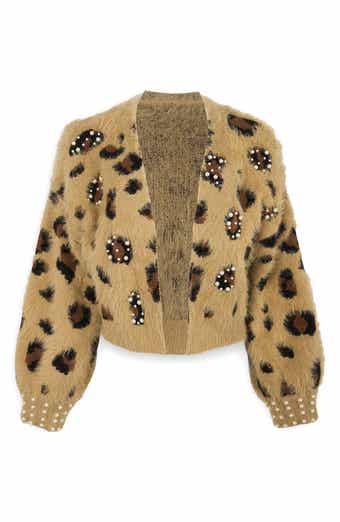 SAACHI Leopard Spot Embellished Cardigan