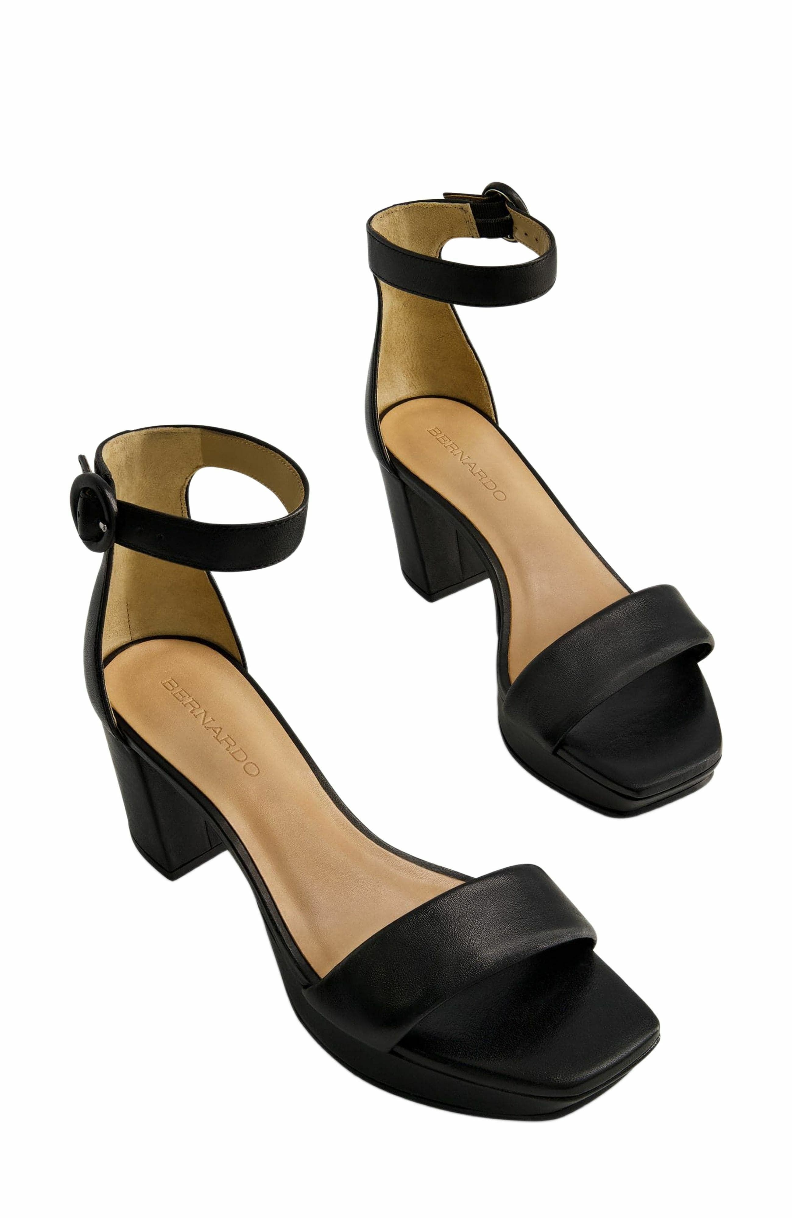Carla Platform Sandal, Alternate, color, BLACK