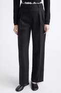 Loulou de Saison Saul Lace Trim Stretch Wool & Cashmere Pants