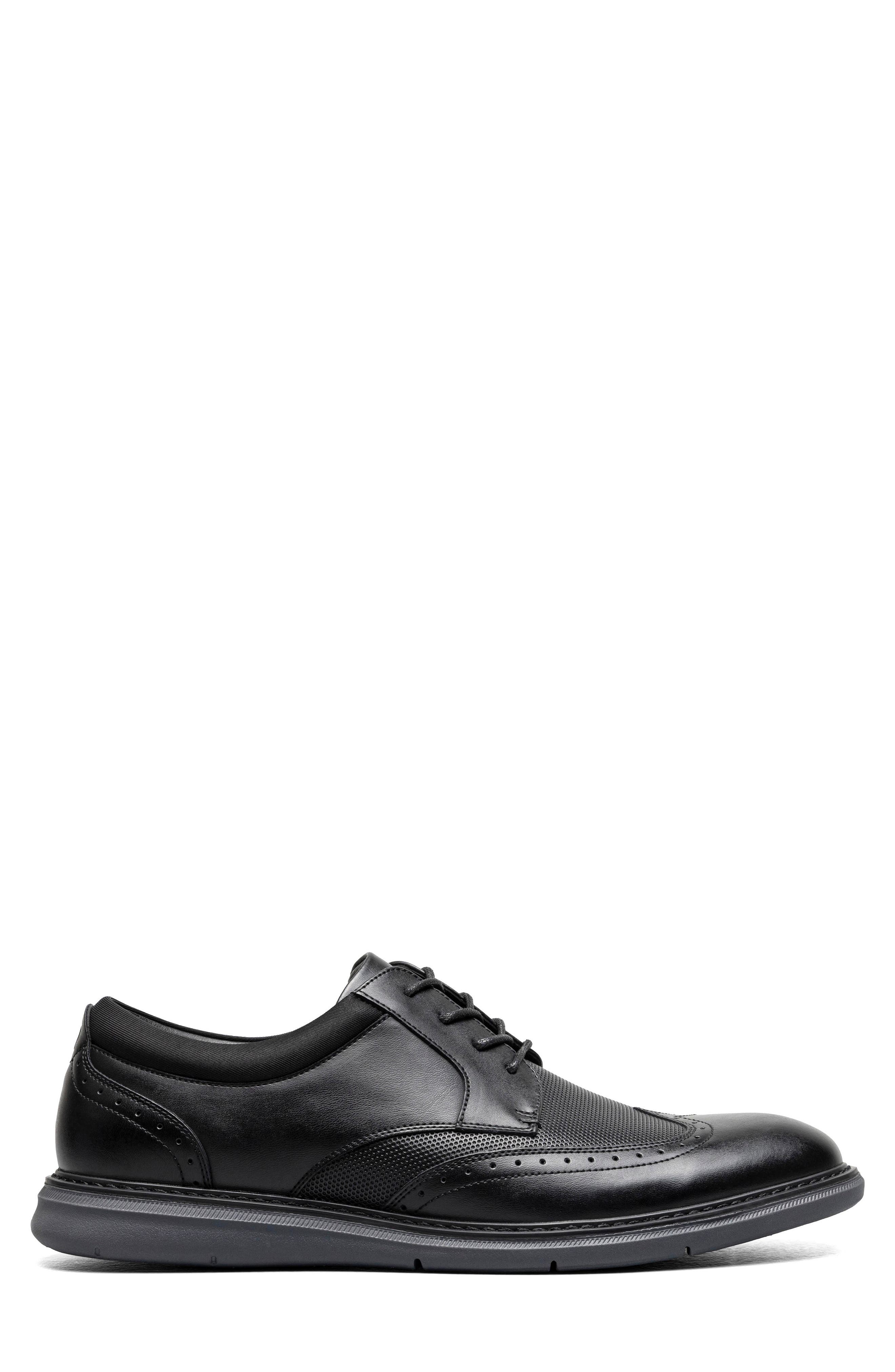 NUNN BUSH Chase Wingtip Derby, Alternate, color, Black