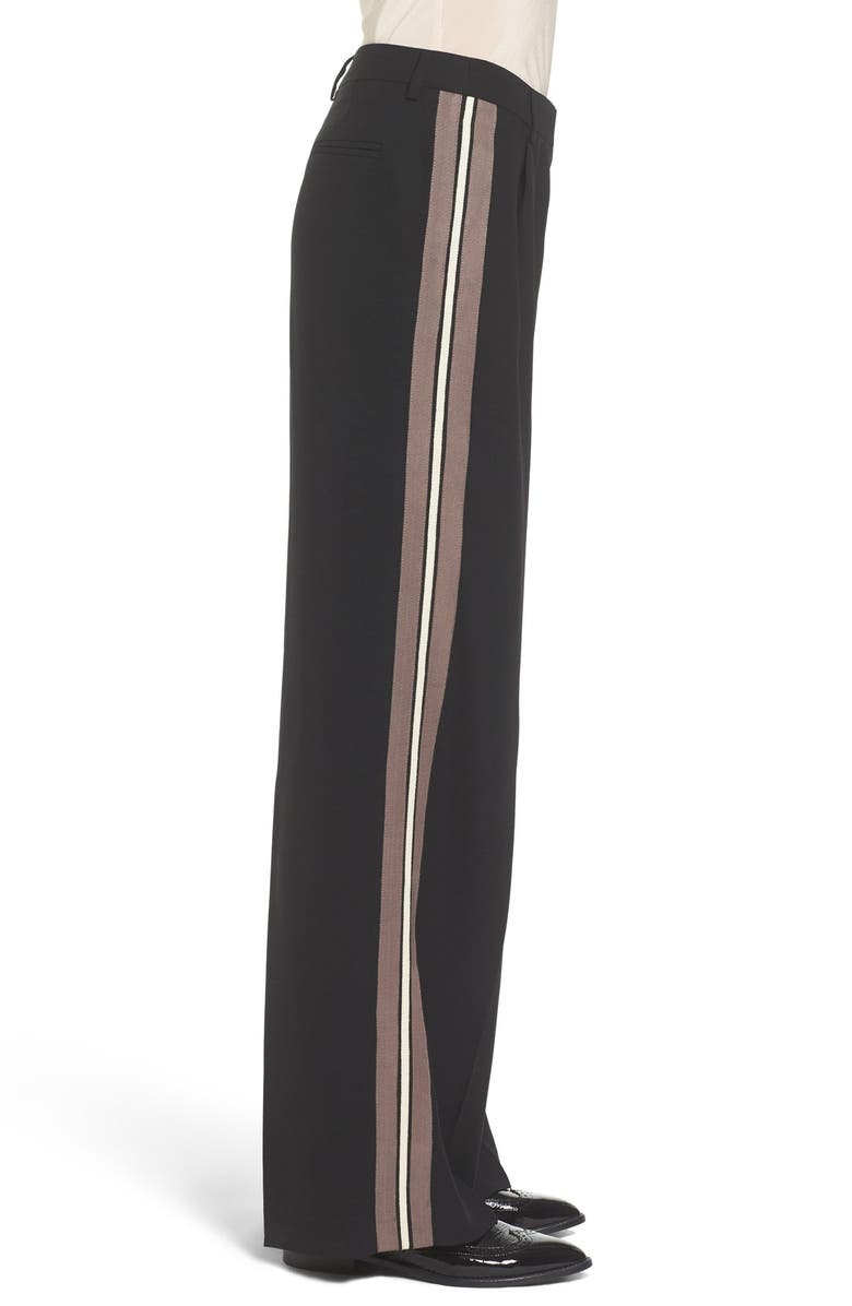 Trouvé Side Stripe Wide Leg Pants, Alternate, color, 