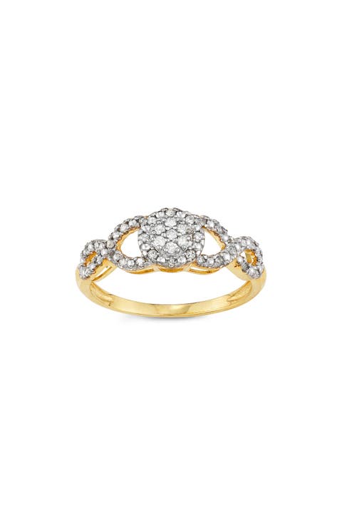 10k Gold Diamond Ring