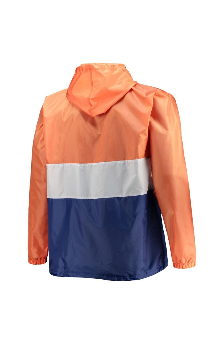 PROFILE Men's Fanatics Branded Orange/Royal Florida Gators Big & Tall Water-Resistant Half-Zip Hoodie, Alternate, color, 