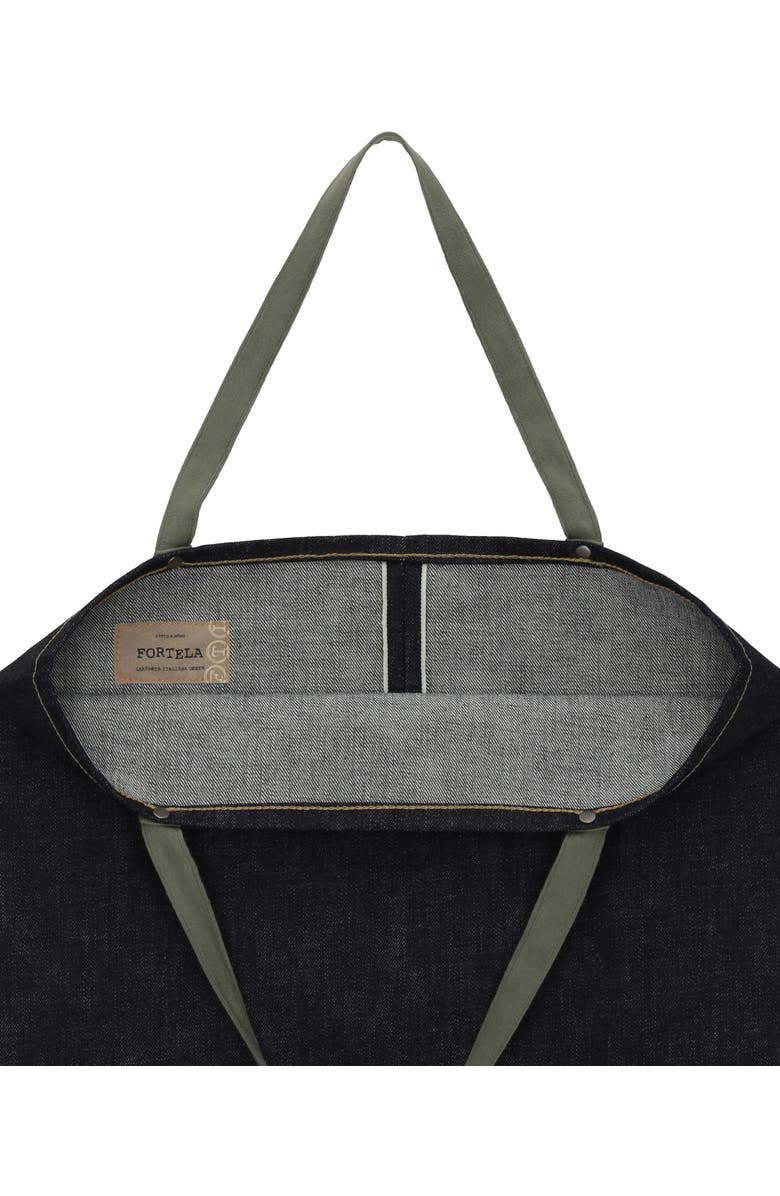 Fortela Selvedge Denim Handbag, Alternate, color, Indigo Rinse