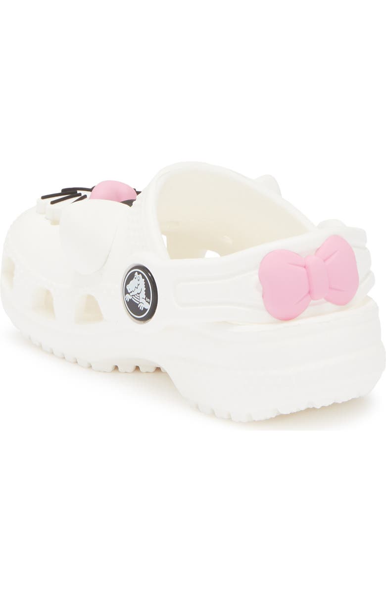 CROCS Kids' Classic I Am Cat Clog, Alternate, color, White/ Pink Tweed