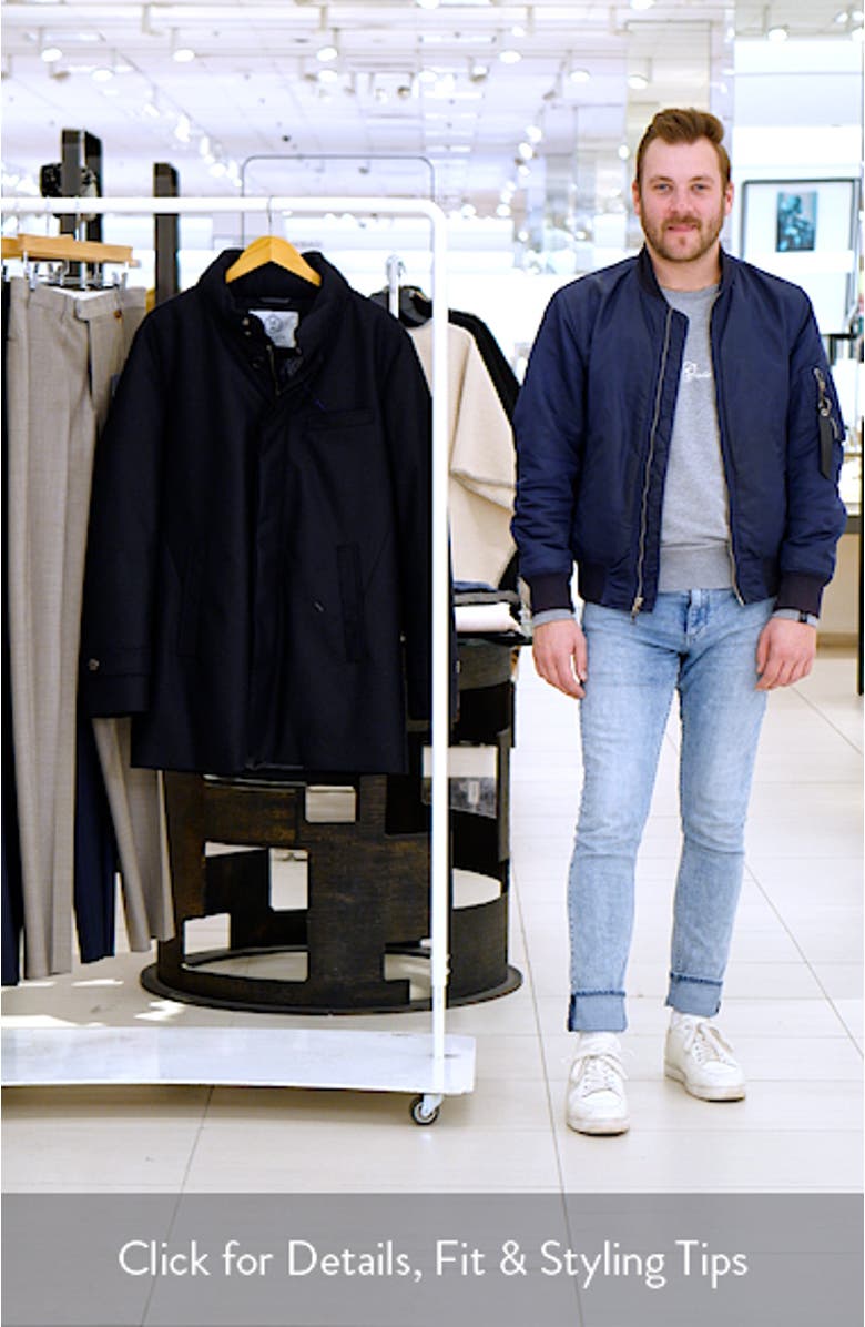 Slim Waterproof 750 Fill Power Quilted Down Coat with Packable Hood, sales video thumbnail