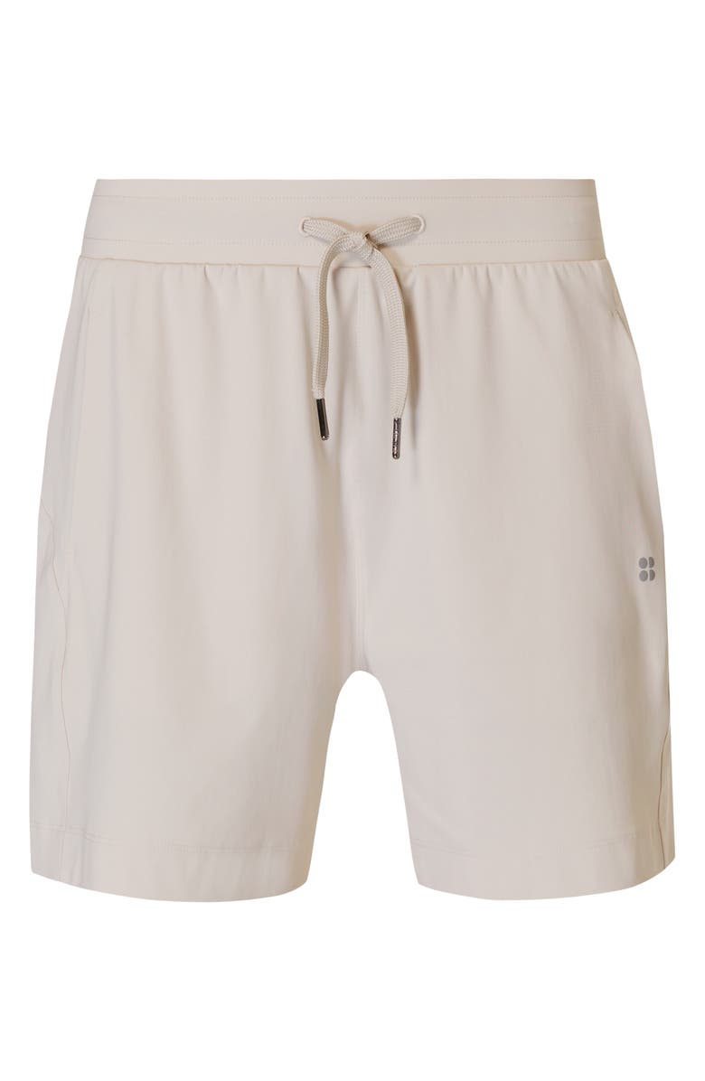 Sweaty Betty Explorer Tie Waist Shorts, Alternate, color, Mineral Beige