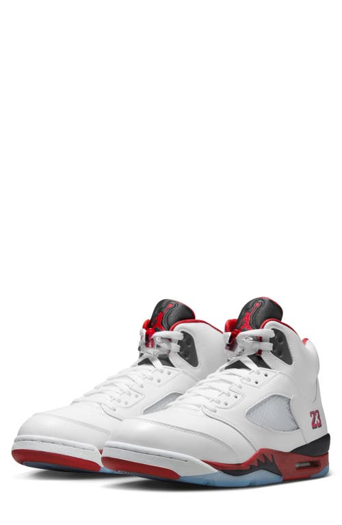Jordan Air  5 "fire Red/black" Sneakers In Multi