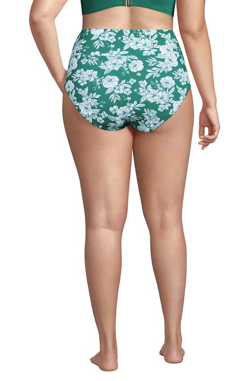 LANDS' END LANDS' END CHLORINE RESISTANT PINCHLESS HIGH WAISTED BIKINI BOTTOMS