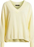 DELUC Cefalonia Drop Shoulder Semisheer Cotton Blend Sweater