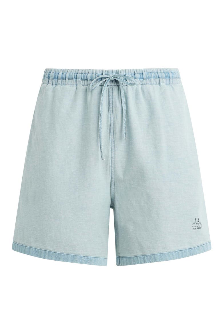 Reverse Chambray Loose Fit Pull-On Shorts, Alternate, color, SUMMER FADE