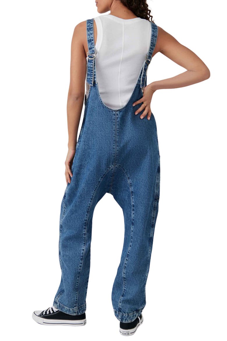 High Roller Denim Jumpsuit, Alternate, color, SAPPHIRE BLUE
