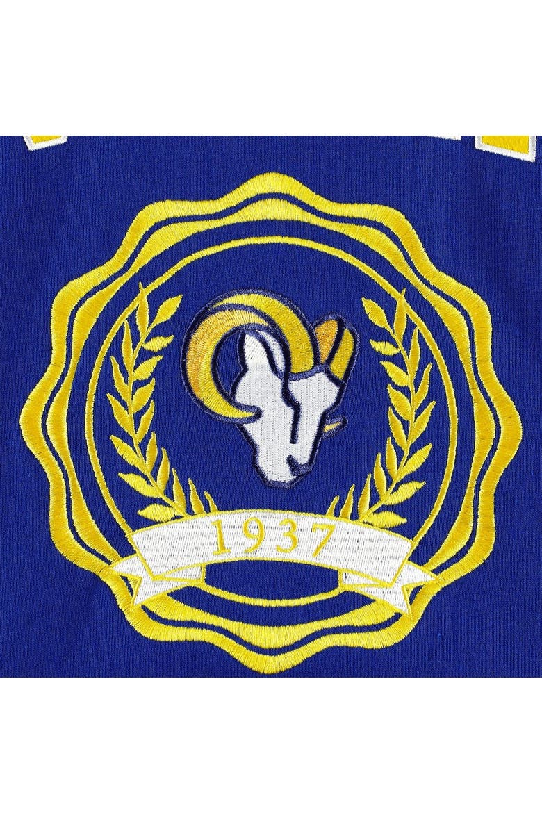Women's Tommy Hilfiger Royal Los Angeles Rams Becca Drop Shoulder Pullover Hoodie, Alternate, color, Royal