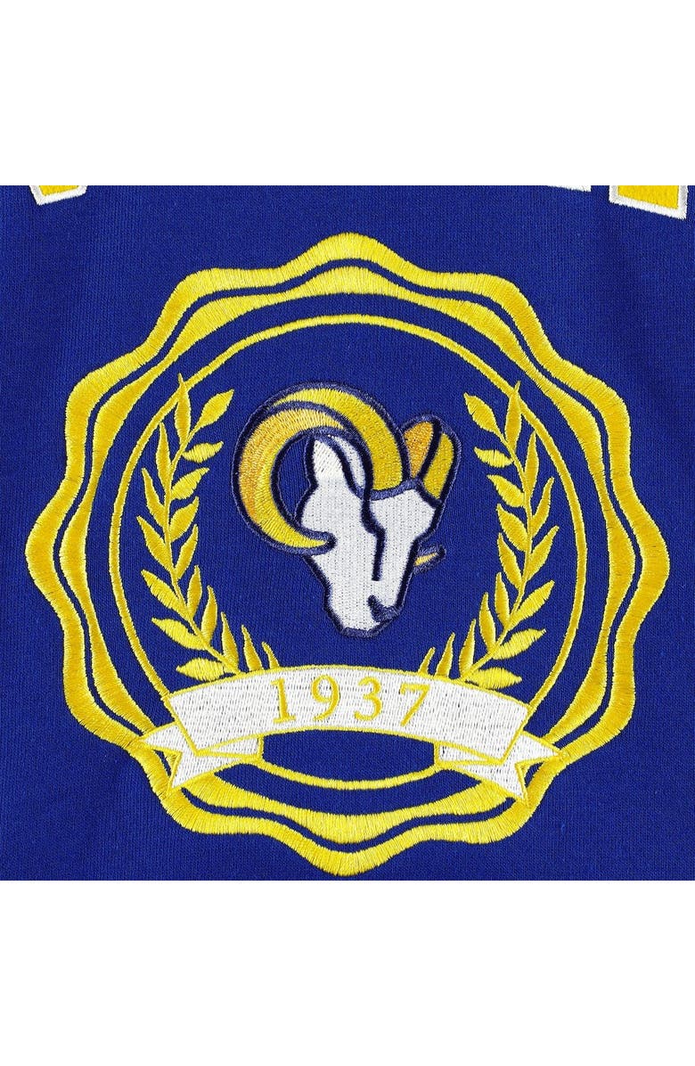 Tommy Hilfiger Women's Tommy Hilfiger Royal Los Angeles Rams Becca Drop Shoulder Pullover Hoodie, Alternate, color, Royal