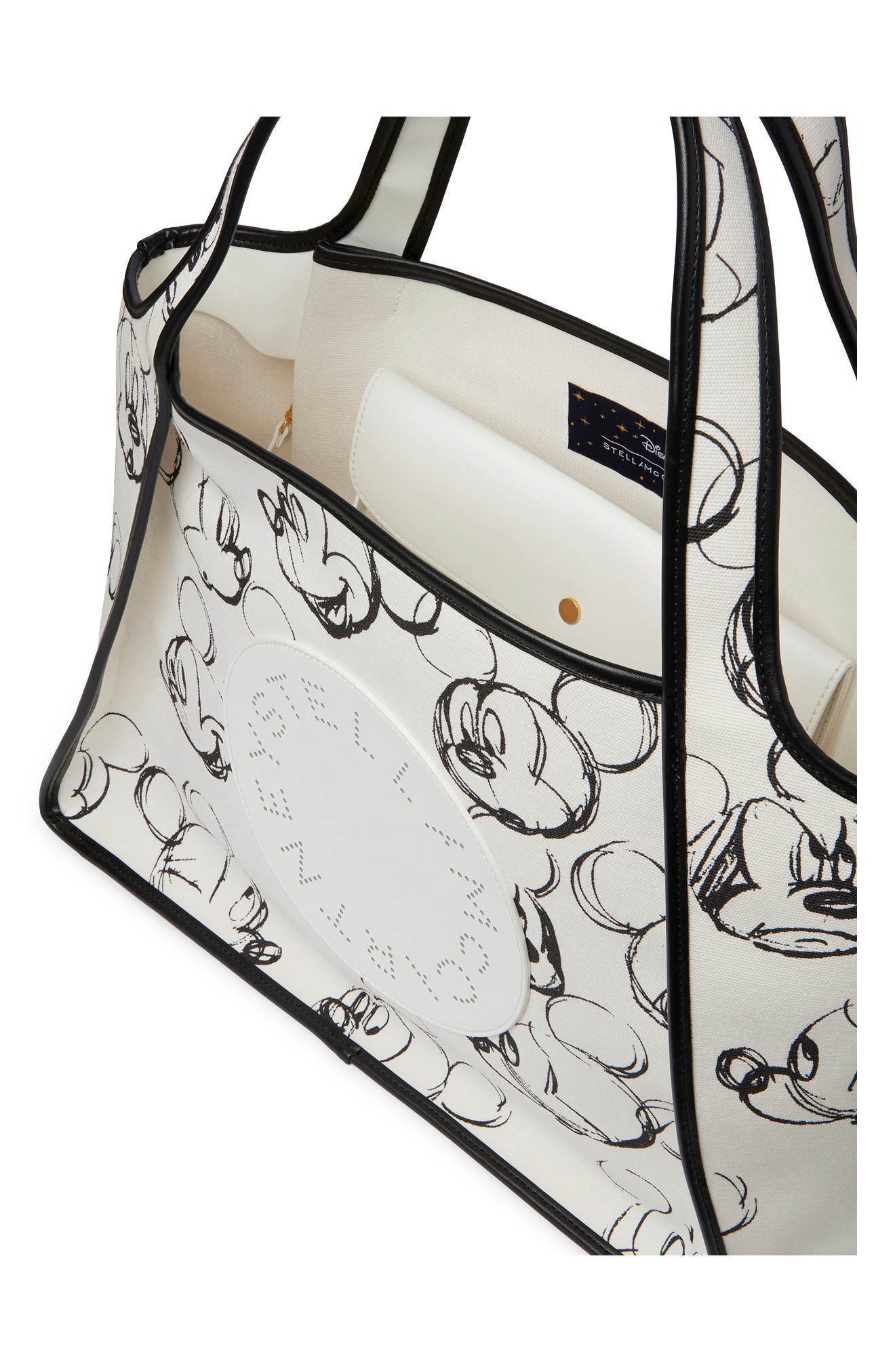 Stella McCartney x Disney Fantasia Mickey Print Cotton Tote, Alternate, color, 