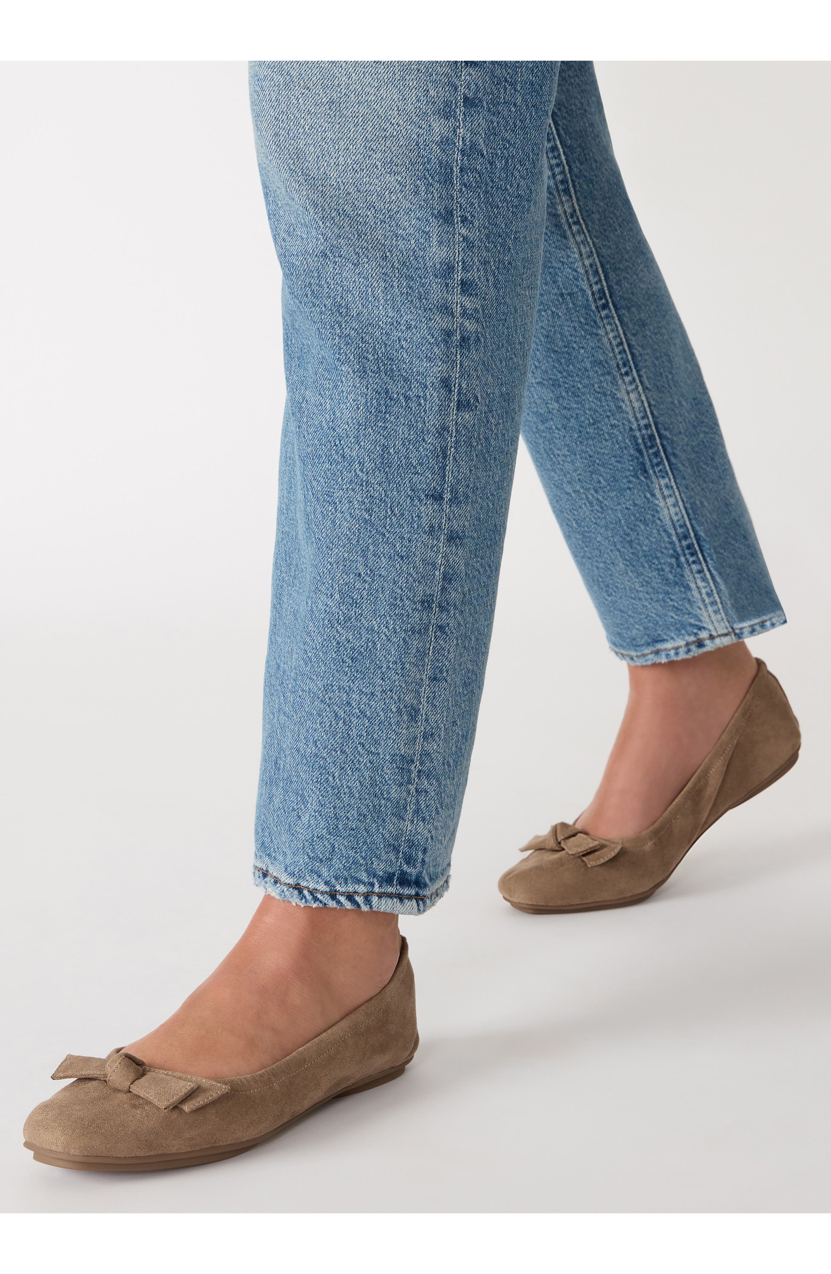 Charity Flat, Alternate, color, TAUPE MICROSUEDE