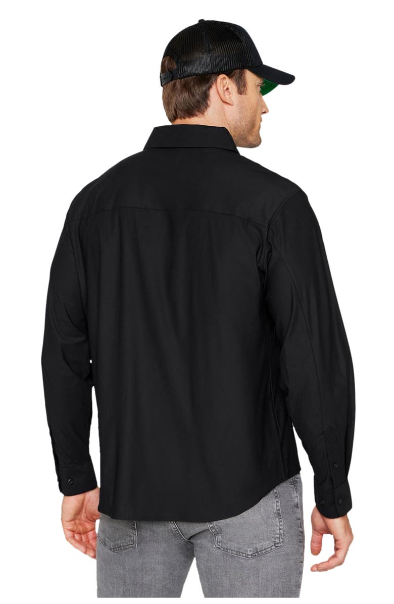 Fabletics Men's The Don Long Sleeve Button Up, Alternate, color, Black