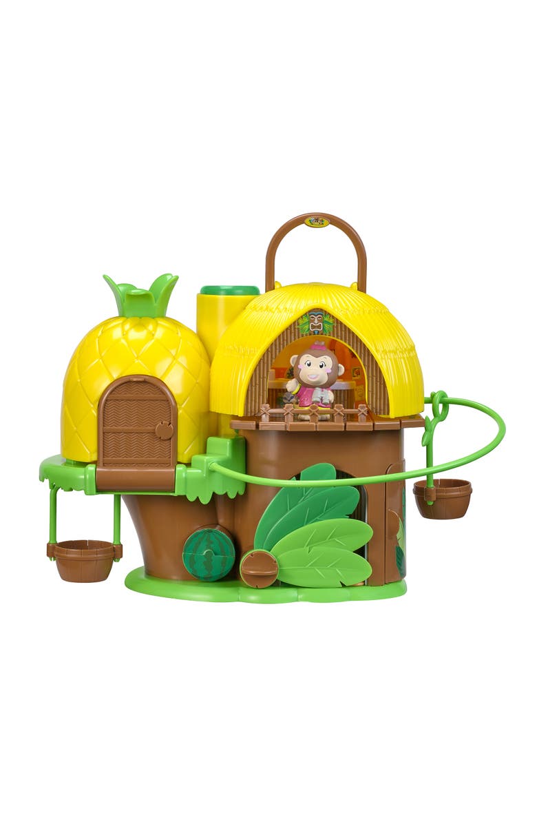 Timber Tots Tropical House Treehouse Playset, Alternate, color, Multicolored