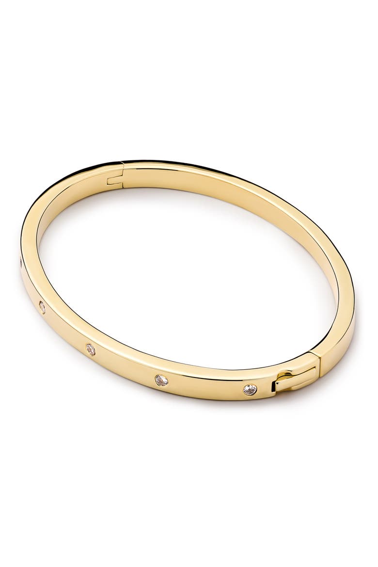 Selena Cubic Zirconia Bangle Bracelet, Alternate, color, GOLD / CLEAR