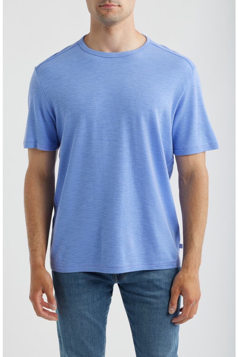 Sand Wave Slub Cotton Blend T-Shirt, Main, color, GRAPE POOLS