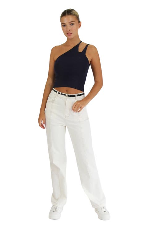 Symphony Double Strap Knit Crop