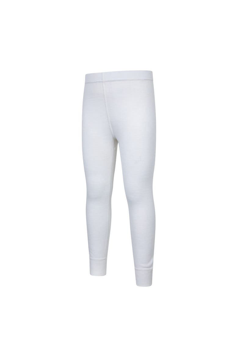 Childrens/kids Ii Merino Wool Base Layer Bottoms, Alternate, color, White