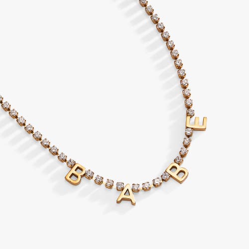 Alex And Ani Babe Tennis Chain Necklace In Gold