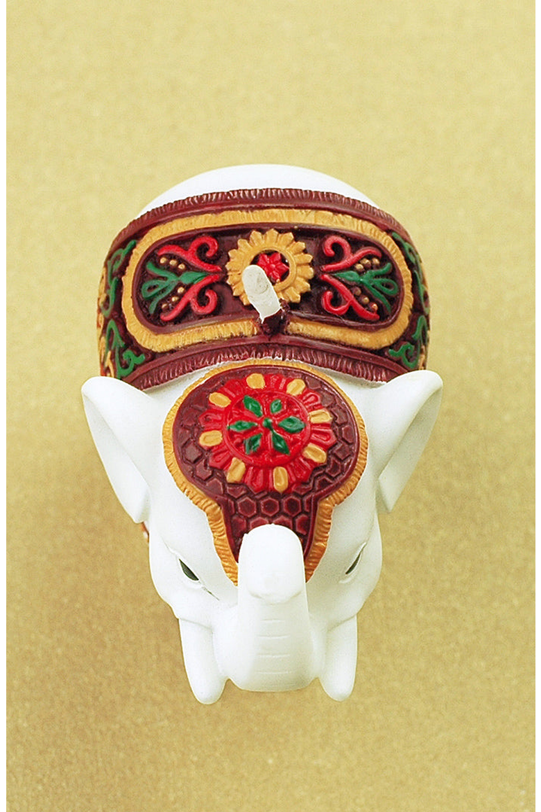 Lucky Elephant Candle, Alternate, color, Off-white / Cream