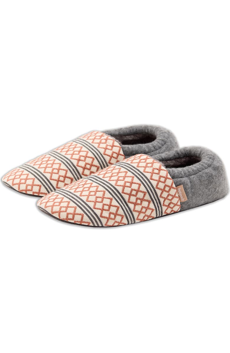 Feelgoodz Women's Laidback Slipper Artisan Woven Indoor Closed Heel House Shoes, Main, color, Apricot