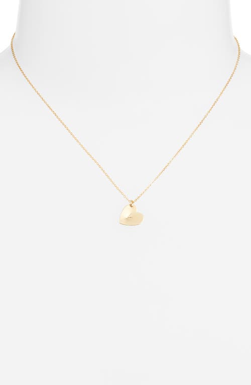 Set & Stones Sophia Initial Heart Pendant Necklace In Gold/v