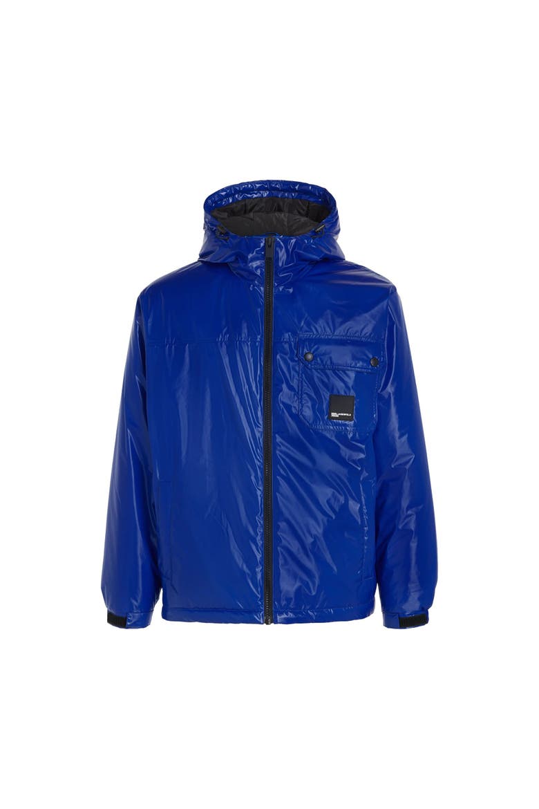 Men's Utility Shiny Jacket, Alternate, color, Karl Lagerfeld Jeans Blue