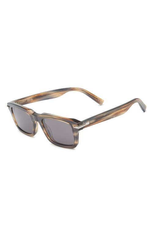 Dior Blacksuit S16i 52mm Rectangular Sunglasses In Brown
