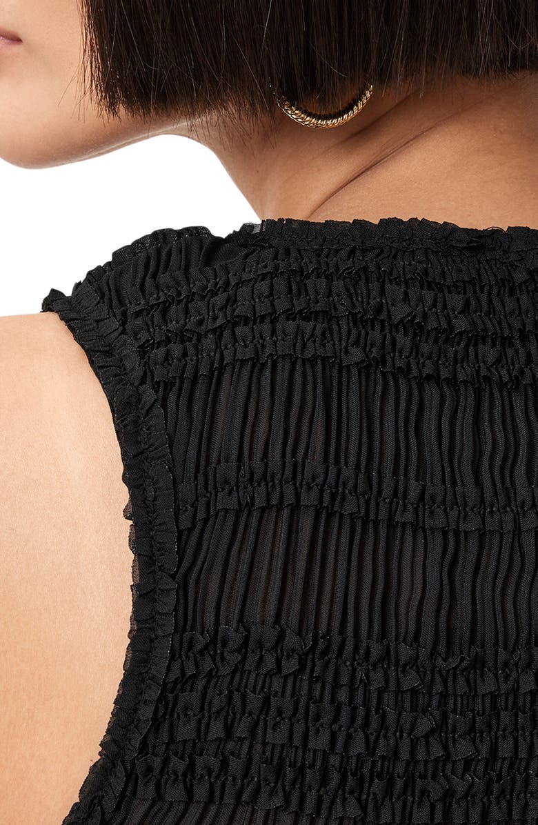 AllSaints Marion Pleated Sleeveless Top, Alternate, color,