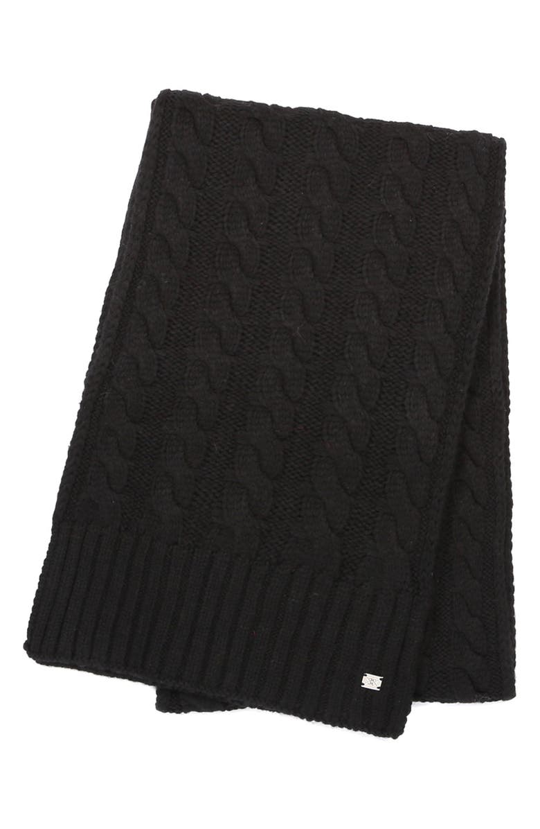 Soia & Kyo Cable Knit Scarf, Alternate, color, 