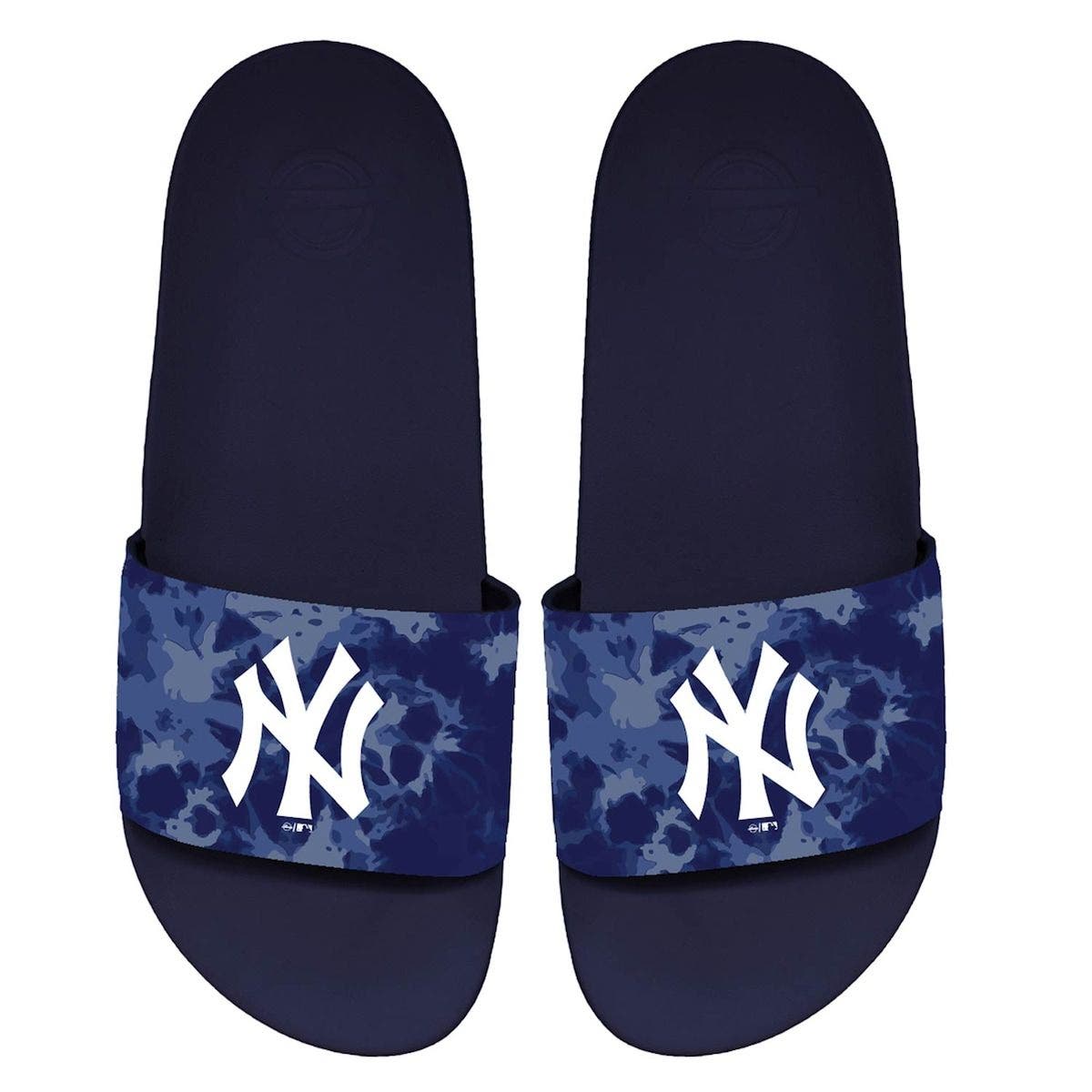 ISLIDE Unisex ISlide New York Yankees Acid Wash Motto Slide Sandals, Main, color, 
