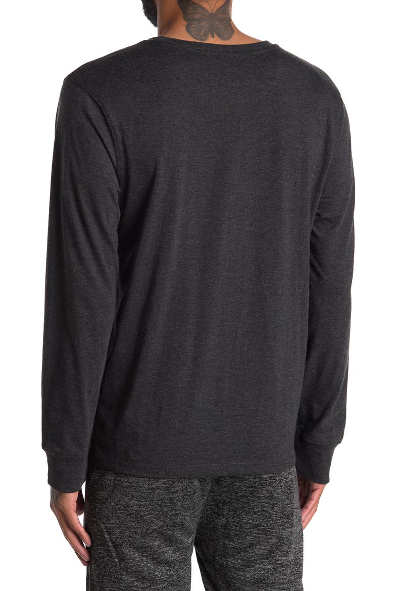 Long Sleeve Crewneck T-Shirt, Alternate, color, DARK HEATHER GREY
